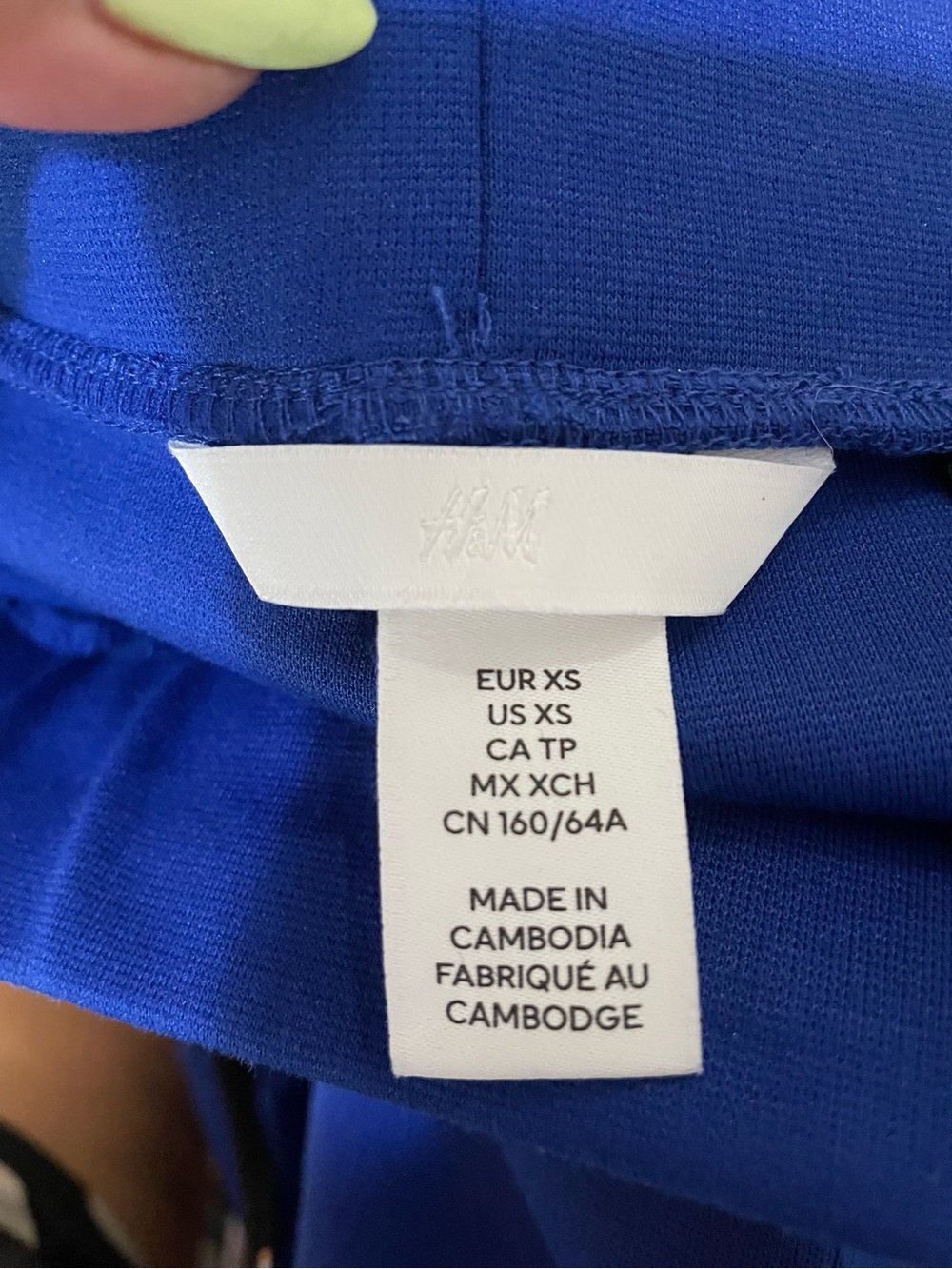 H&M High-Rise Wide Leg Pants in Cobalt Blue - Picture 2 of 14